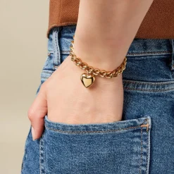 Online Histoire d'Or Bracelet Yoannie Acier Jaune