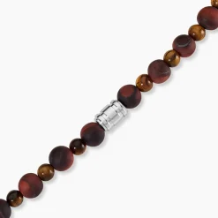 Histoire d'Or Bracelet Younes Acier Argenté Oeil De Tigre* Bracelets|Bracelets Fantaisie