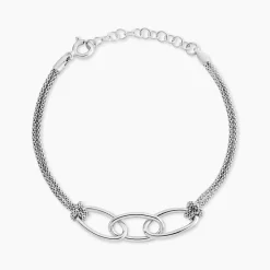 New Histoire d'Or Bracelet Yutan Argent Blanc
