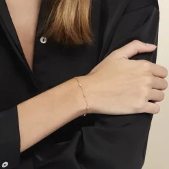 Online Histoire d'Or Bracelet Ziha Plaqué Or Jaune Oxyde De Zirconium