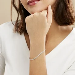 Histoire d'Or Bracelet Zoubeida Argent Blanc* Bracelets|Bracelets Fantaisie
