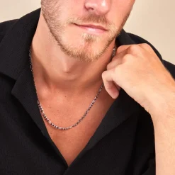 New Histoire d'Or Chaine Vivian Argent Blanc