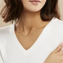 Best Histoire d'Or Chaîne Abbygail  Maille Singapour Or Jaune