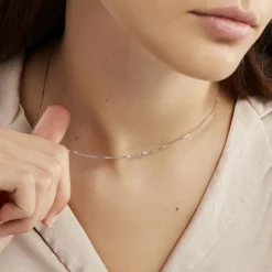 Histoire d'Or Chaîne Alyze Argent Blanc* Colliers|Colliers