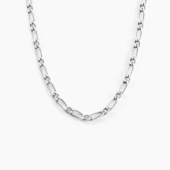 Sale Histoire d'Or Chaîne Anilo Maille Alternée Argent Blanc