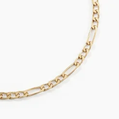 Histoire d'Or Chaîne Bixente Maille Alternee 1/3 Plaqué Or Jaune* Colliers|Colliers