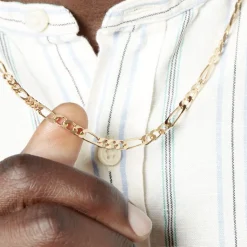 Histoire d'Or Chaîne Bixente Maille Alternee 1/3 Plaqué Or Jaune* Colliers|Colliers