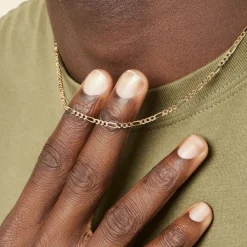 Online Histoire d'Or Chaîne Bixente Plaqué Or Jaune