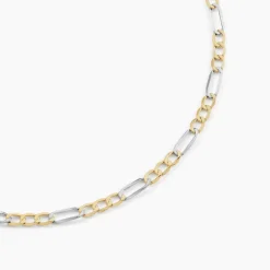 Histoire d'Or Chaîne Cameo Maille Alternee 1/3 Or Bicolore* Colliers|Colliers