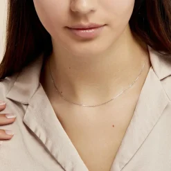 Histoire d'Or Chaîne Claudine Argent Blanc* Colliers|Colliers