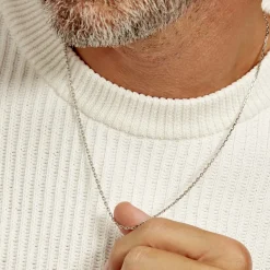 Histoire d'Or Chaîne Claudine Maille Forçat Argent Blanc