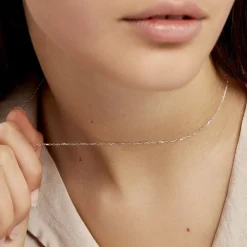 Histoire d'Or Chaîne Claudine Maille Forçat Argent Blanc* Colliers|Colliers