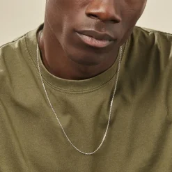 Sale Histoire d'Or Chaîne Claudine Maille Forçat Argent Blanc