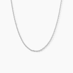 Histoire d'Or Chaîne Claudine Maille Forçat Argent Blanc