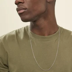 Histoire d'Or Chaîne Claudine Maille Forçat Argent Blanc