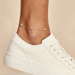 Histoire d'Or Chaîne De Cheville Akif Or Jaune Perle De Culture* Autres Bijoux|Bracelets