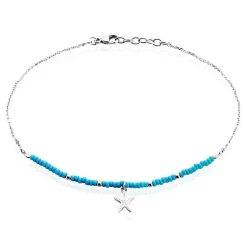 Histoire d'Or Chaîne De Cheville Argent Blanc Noga Miyuki* Autres Bijoux|Bracelets