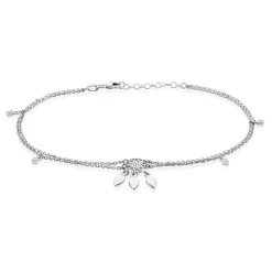 Histoire d'Or Chaîne De Cheville Argent Blanc Tangui Oxydes De Zirconium* Autres Bijoux|Bracelets