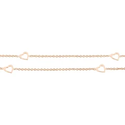 Histoire d'Or Chaîne De Cheville Daria Argent Rose