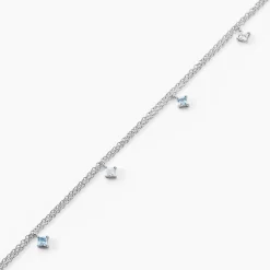 Sale Histoire d'Or Chaîne De Cheville Heidi De Zirconium argent blanc oxyde