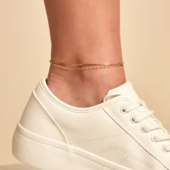 Online Histoire d'Or Chaîne De Cheville Lodi Plaqué Or Jaune