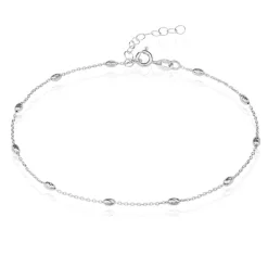 Discount Histoire d'Or Chaîne De Cheville Millia Argent Blanc