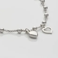 Online Histoire d'Or Chaîne De Cheville Minia Argent Blanc