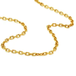 Online Histoire d'Or Chaîne Igoa Maille Forçat Diamantee Or Jaune