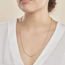 Online Histoire d'Or Chaîne Igoa Maille Forçat Diamantee Or Jaune