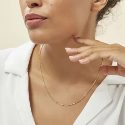 Histoire d'Or Chaîne Igoa Maille Forçat Diamantee Or Jaune* Colliers|Colliers