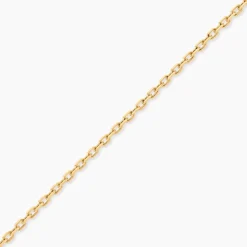 Histoire d'Or Chaîne Igoa Maille Forçat Diamantee Or Jaune