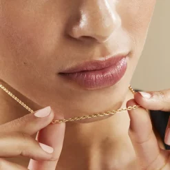 Histoire d'Or Chaîne Igoa Maille Forçat Diamantee Or Jaune* Colliers|Colliers