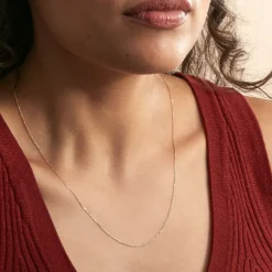 Histoire d'Or Chaîne Igoa Maille Forçat Diamantee* Colliers|Colliers