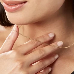 Hot Histoire d'Or Chaîne Igoa Maille Forçat Diamantee Or Jaune