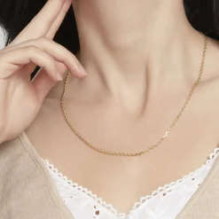 New Histoire d'Or Chaîne Igoa Maille Forçat Diamantee Or Jaune