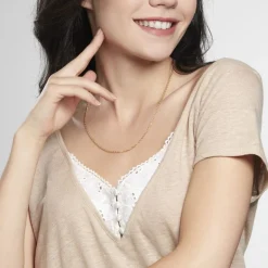 Discount Histoire d'Or Chaîne Igoa Maille Forçat Diamantee Or Jaune