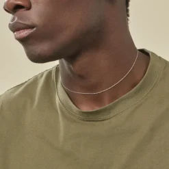 Histoire d'Or Chaîne Ilan Maille Forçat Ronde Or Blanc* Colliers|Colliers