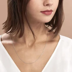 Discount Histoire d'Or Chaîne Ilan Maille Forçat Ronde Or Blanc