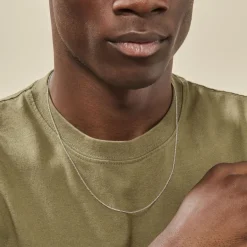 Discount Histoire d'Or Chaîne Ilan Maille Forçat Ronde Or Blanc