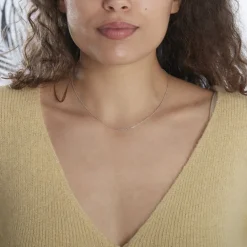 New Histoire d'Or Chaîne Ilda Maille Forçat Limee Or Blanc