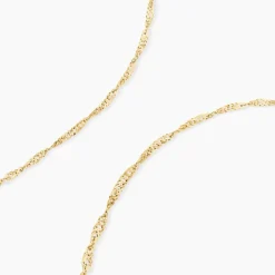 Sale Histoire d'Or Chaîne Imanie Maille Singapour Or Jaune