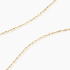 Histoire d'Or Chaîne Imanie Maille Singapour Or Jaune