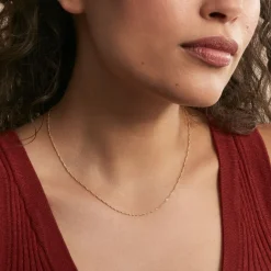 Histoire d'Or Chaîne Imanie Maille Singapour Or Jaune