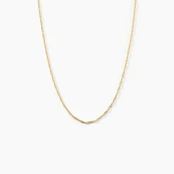 Histoire d'Or Chaîne Imanie Maille Singapour Or Jaune