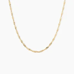 Outlet Histoire d'Or Chaîne Imanie Maille Singapour Or Jaune