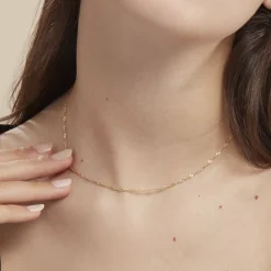 Outlet Histoire d'Or Chaîne Imanie Maille Singapour Or Jaune