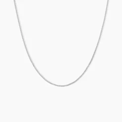 Online Histoire d'Or Chaîne Iris Maille Gourmette or blanc