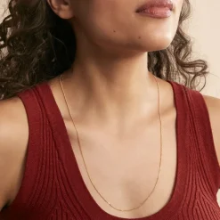 New Histoire d'Or Chaîne Ixia Maille Gourmette Diamantee Or Jaune