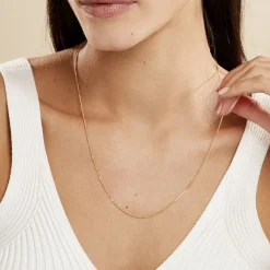 Clearance Histoire d'Or Chaîne Ixia Maille Gourmette Diamantee Or Jaune