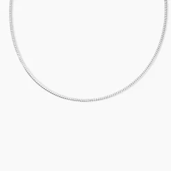 Histoire d'Or Chaîne Kassie Maille Omega Argent Blanc* Colliers|Colliers